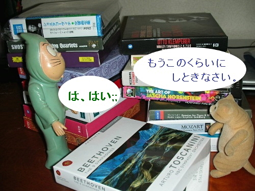 ボックスCDの山