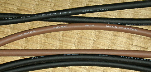 NEGLEX 2534、CANARE L-4E6S、CANARE GS-6