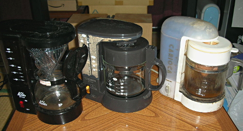 コーヒーメーカー3種