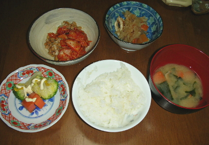 最近の夕飯