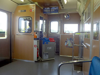 いすみ鉄道の運転席付近