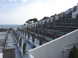 竹崎展望台の屋上
