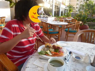 大満足の娘