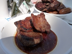 お花見8焼肉1