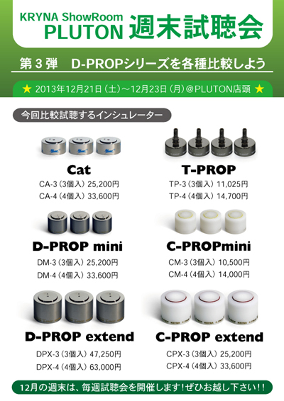 クライナ KRYNA DM-3[D-PROP mini インシュレーター 3個入り]その1