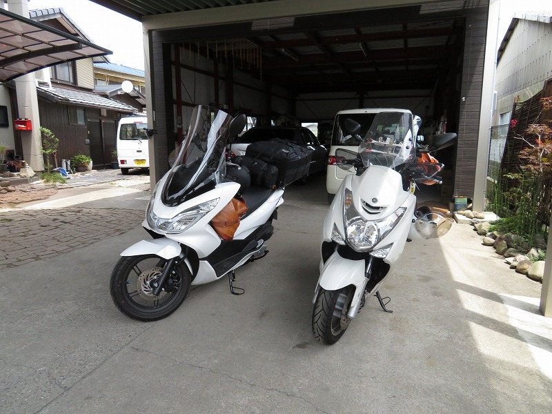 Yamaha マジェスティs Honda Pcx150 北海道仕様荷物満載 うまか ブログ