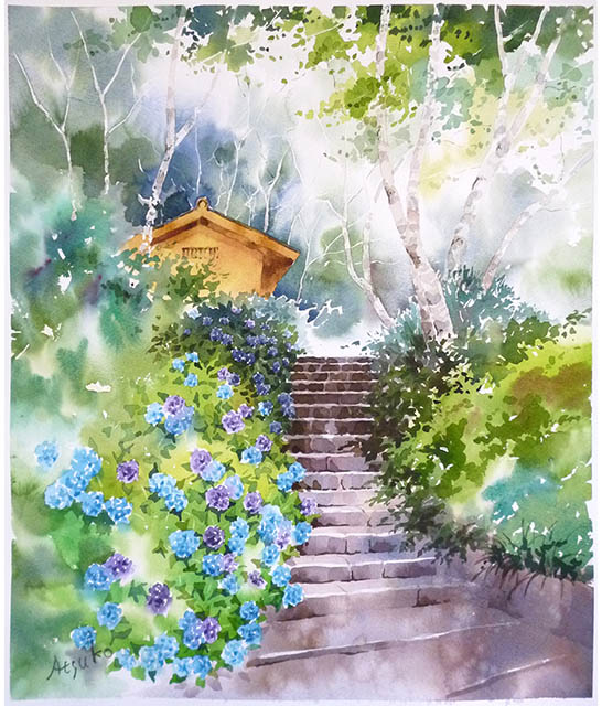 透明水彩画