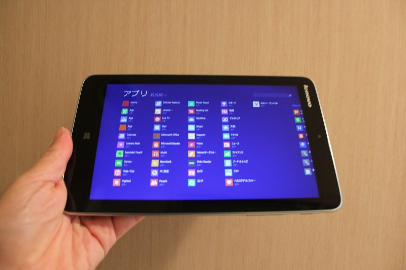Lenovo Miix2 8の液晶