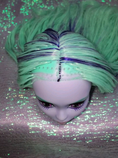 モンスター・ハイ トワイラ、ヘアー全面リタッチカスタム。 Monster