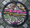 富士山デザイン 富士市マンホール蓋