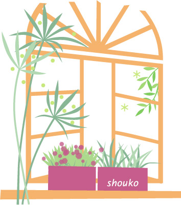無料イラスト フリー素材 窓辺 窓 インテリア Shoukoyamada イラストブログ
