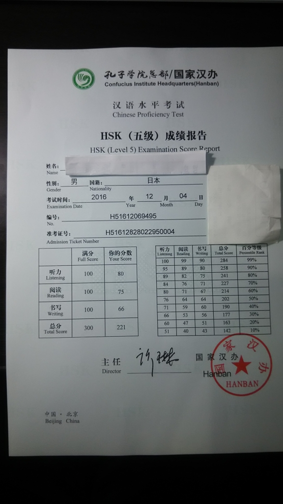 独学 中国語検定