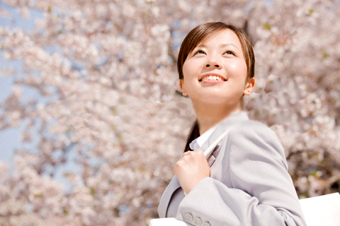 新社会人と桜