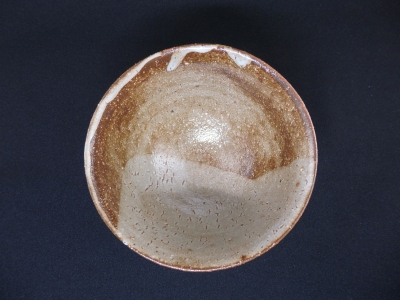 松林豊斎　梅華皮はぜ釉　朝日焼茶碗 松林豊斎 梅華皮はぜ釉 朝日焼茶碗