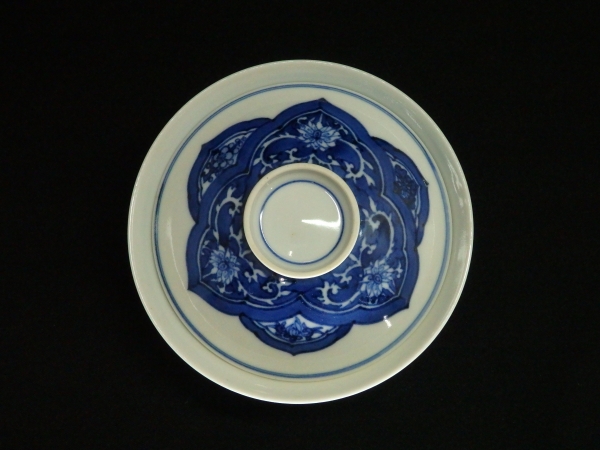 高木岩華 染付唐草飯茶碗 10客 | 坂井春明堂