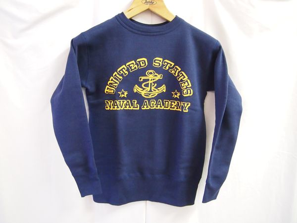 ウエアハウス×U．S．ネイバルアカデミー4本針クルーネック