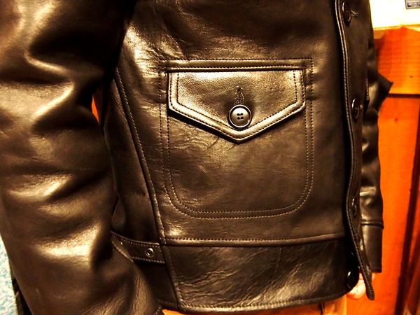 HELLER'S CAFE 1930's Short Type Horse Leather Sports Jacket 