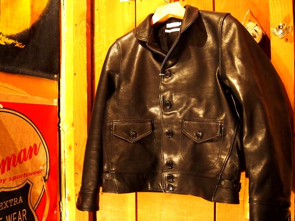 HELLER'S CAFE 1930's Short Type Horse Leather Sports Jacket