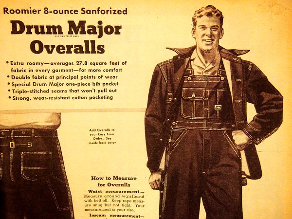 40's~50's Drum Major Denim Overall - jam-clothing DRUM MAJOR