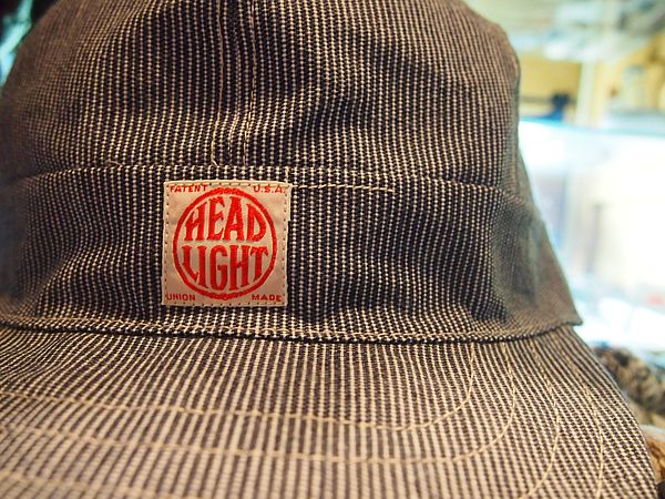 30s40s ヘッドライト　ワークキャップ 楽天市場】HEAD LIGHT ヘッドライト 実名復刻 9oz WHITE BOAT