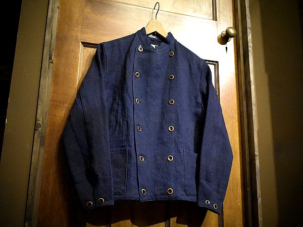 ダイゾー ナチュラル フランス製 ダブル インディゴ ヘリンボーン 美品