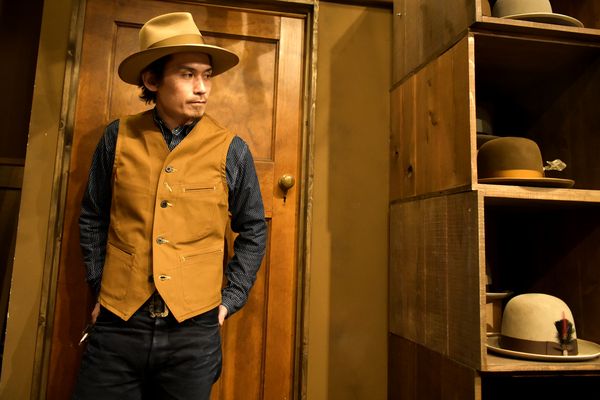 シュガーケーンワークベストに新色登場！【SUGAR CANE 13oz. BROWN