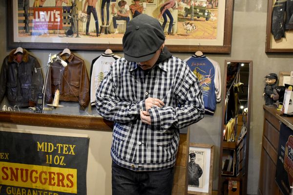 ウエアハウスWAREHOUSE チェックジャケット2166 パラカジャケット いわゆるGジャンのルーツといえるチェック柄ジャケット。