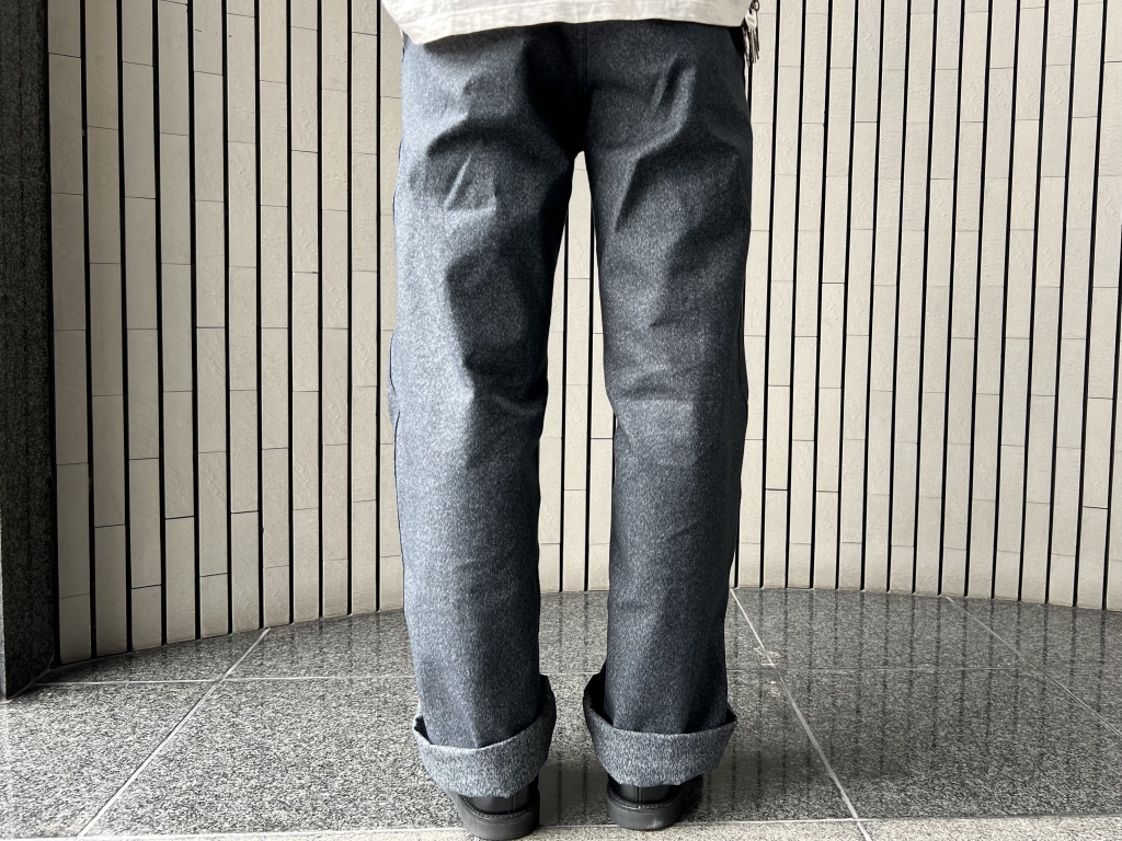 CUSHMANよりベストセラー【 ブラックシャンブレー・トラウザーズ CUSHMANよりベストセラー【 ブラックシャンブレー・トラウザーズ