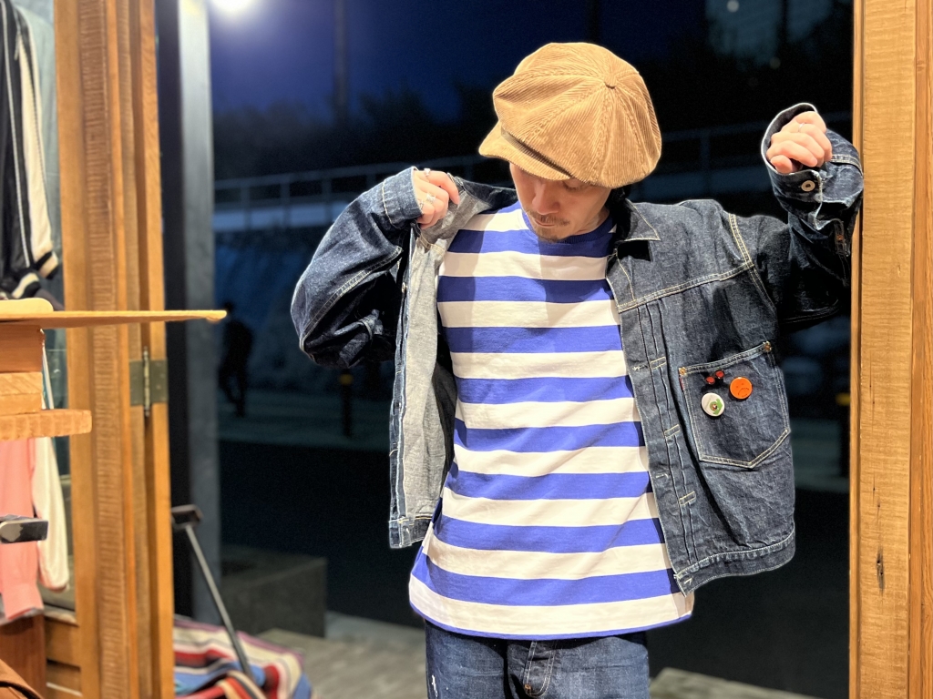 JUNKYSTYLE×BARBARIAN【12oz. 3/4 SLEEVE BORDER TEE】 | JUNKY