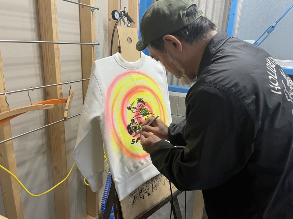 【フォロー割適用】JUNKY STYLE×KNUCKLE×CUSHMAN別注スウ AIRBRUSH！！【JUNKYSTYLE×KNUCKLE×CUSHMAN】 | JUNKY STYLE