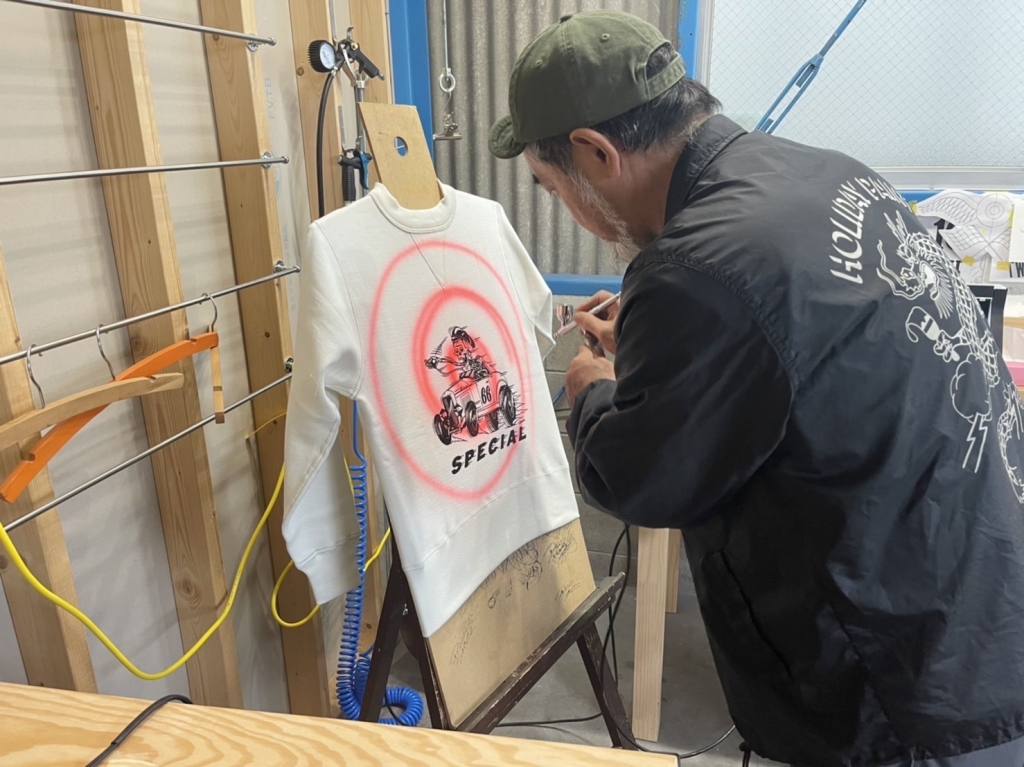 【フォロー割適用】JUNKY STYLE×KNUCKLE×CUSHMAN別注スウ AIRBRUSH！！【JUNKYSTYLE×KNUCKLE×CUSHMAN】 | JUNKY STYLE