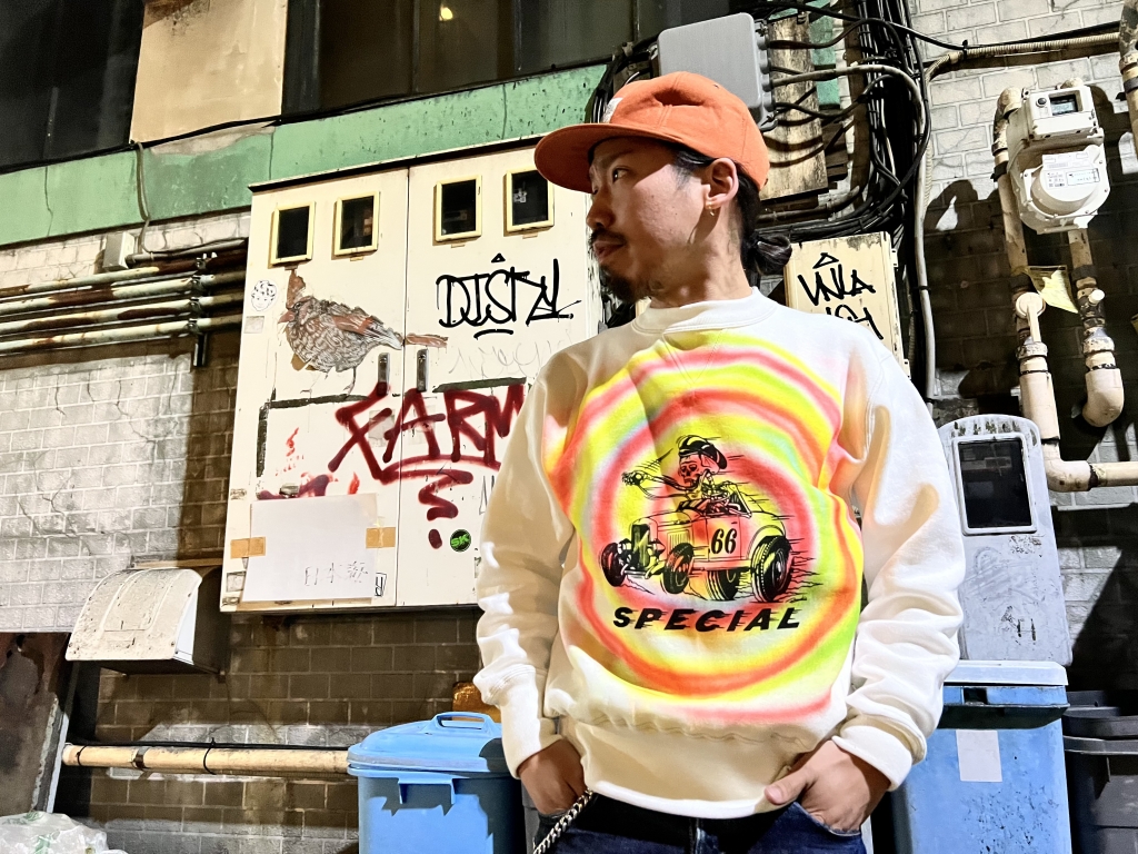 【フォロー割適用】JUNKY STYLE×KNUCKLE×CUSHMAN別注スウ AIRBRUSH！！【JUNKYSTYLE×KNUCKLE×CUSHMAN】 | JUNKY STYLE