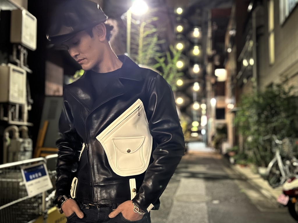 JUNKYSTYLE × DAPPER'S【1950'S STYLE MOTORCYCLE LEATHER JACKET