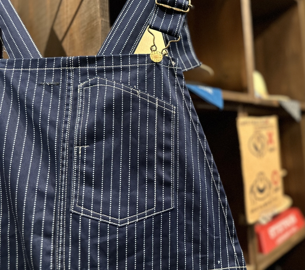 HEAD LIGHT オーバーオール\"9oz.WABASH STRIPE HEADLIGHT OVERALLS 