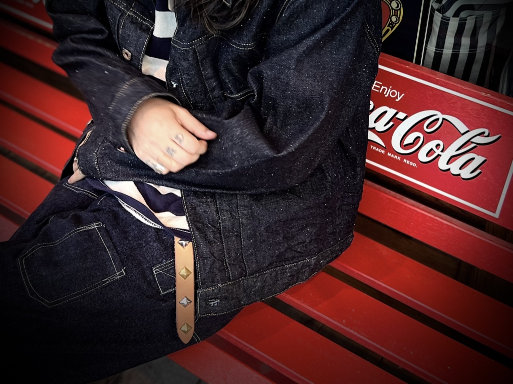 JUNKYSTYLE ORIGINAL【Pyramid Studs Narrow Belt】 | JUNKY