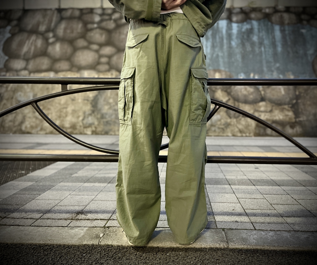 GOLD】LIGHT BACKSATIN OVER CARGO PANTS | JUNKY STYLE | ジャンキー