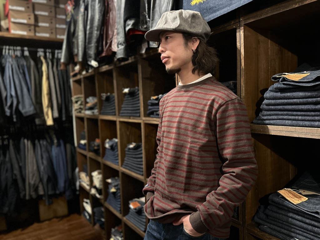 JUNKYSTYLE X BARBARIAN BORDER TEE XL 限定 JUNKYSTYLE×BARBARIAN【12oz. 3/4 SLEEVE BORDER TEE】 | JUNKY