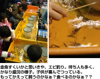 台北のエビ釣り