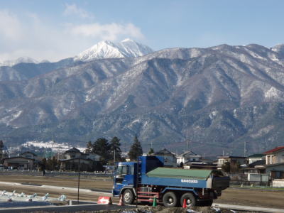 穂高駅から常念岳