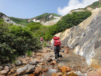 沢の徒渉