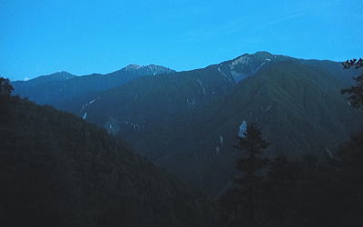 赤石岳方面