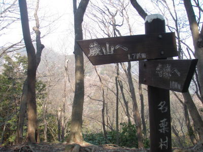 尾根に出る