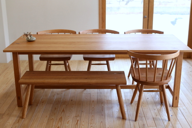 CHERRY　ダイニングテーブルセットほぼ新品　※直接引き取り限定 ☆直接引き取り歓迎☆桜屋工業 CHERRY ダイニングセット