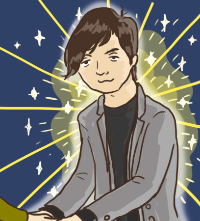 後光がさす大知さま