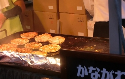 神奈川県三崎港 まぐろテールステーキ 鉄板