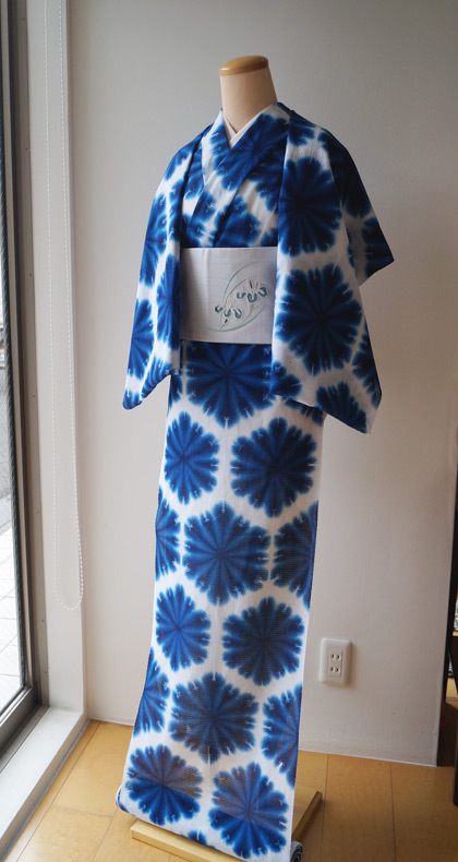 浴衣反物】雪花絞り #kimono #ｷﾓﾉ | ちぇらうなぼるた雑記帳