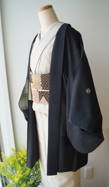 単衣の時期の羽織セミアンティークの羽織と絽袷の羽織 #kimono #着物  ちぇらうなぼるた雑記帳