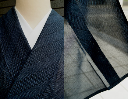 夏物】斜め縞夏大島紬と薔薇柄紬地夏帯 #kimono #着物 | ちぇら