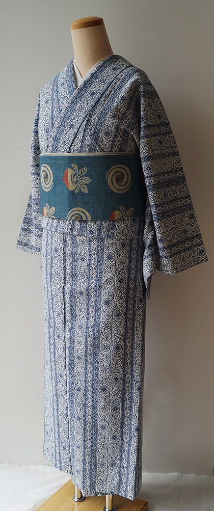 綿　浴衣　シンプル　縞 綿 浴衣 シンプル 縞 綿 浴衣 シンプル 縞 縞しじら織り浴衣 3点