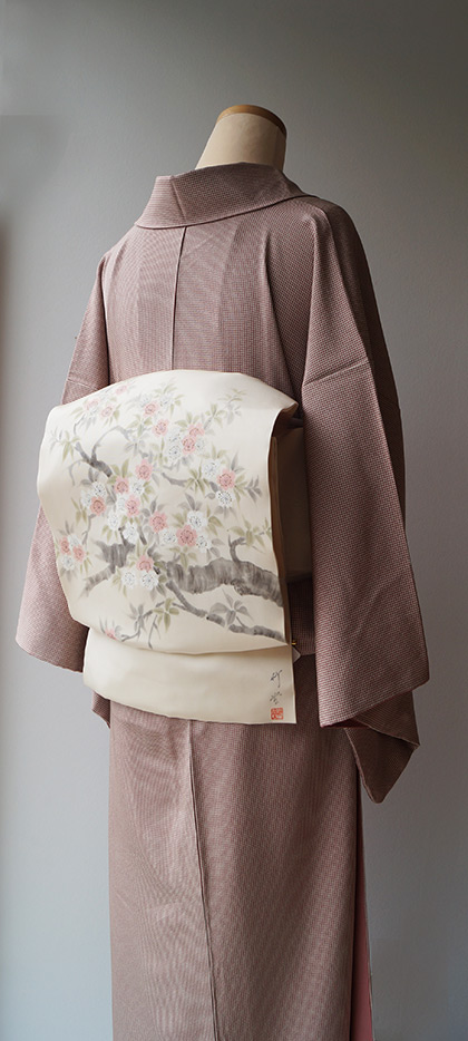 小紋 型染め ぼかし 桜ともみじ 正絹 反物 楽天市場】桜 小紋の通販